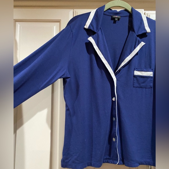 COSABELLA blue & white long sleeve with pants pajama set - Picture 3 of 10